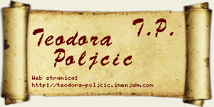 Teodora Poljčić vizit kartica